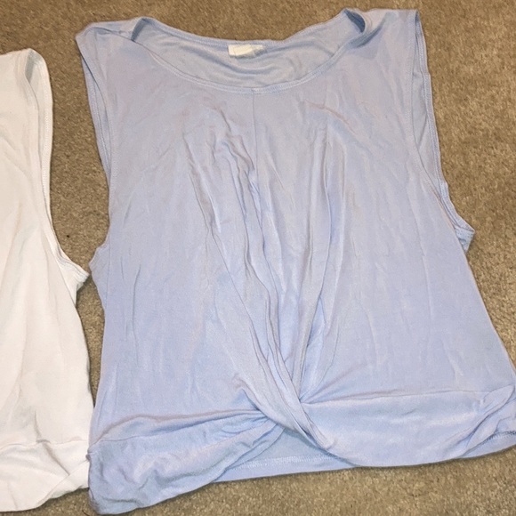 Juniors Periwinkle Garage Crop Top - Picture 1 of 2